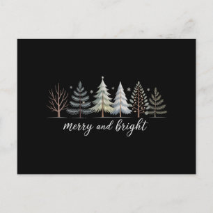 Cartes Pour Fêtes Annuelles Arbres Joyeux et Lumineux Noël Fêtes Hiver