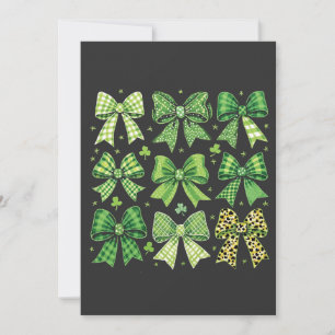 Cartes Pour Fêtes Annuelles Arc Coquette Saint-Patrick Vintage 