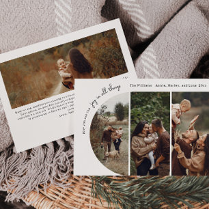 Cartes Pour Fêtes Annuelles Arc De Boho Moderne Joy En Tout, 4 Photo