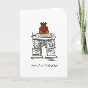 Cartes Pour Fêtes Annuelles Arc de Saint Valentin de New York City NYC