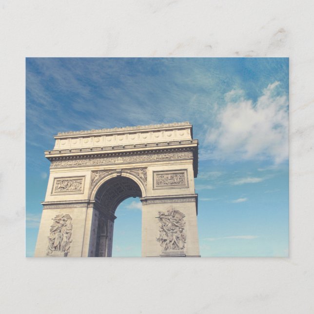 Cartes Pour Fêtes Annuelles Arc de Triomphe (Devant)