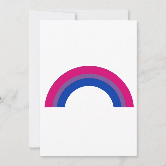 Cartes Pour Fêtes Annuelles Arc-en-ciel bisexuel (Devant)