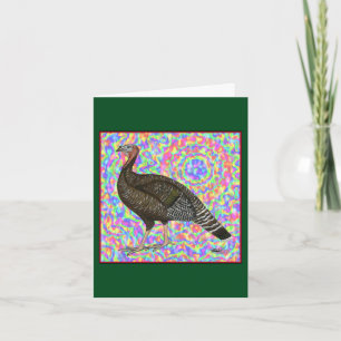 Cartes Pour Fêtes Annuelles Arc-en-ciel de dinde