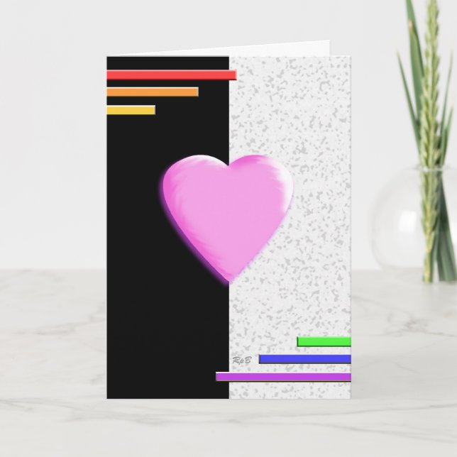 Cartes Pour Fêtes Annuelles Arc-en-ciel Valentine (Devant)