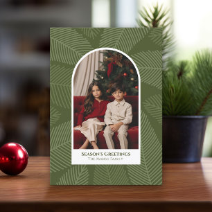 Cartes Pour Fêtes Annuelles Arc moderne photo - branches fantaisie Noël