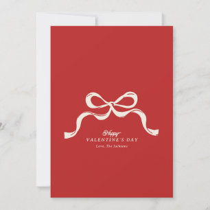 Cartes Pour Fêtes Annuelles arc rouge moderne rétro non photo Happy Valentine'