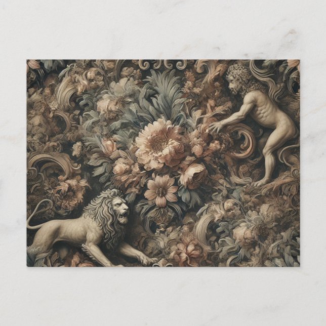 Cartes Pour Fêtes Annuelles Arcane Majesty - Gothique Baroque Design (Devant)