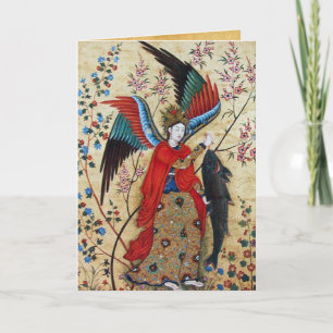 CARTES POUR FÊTES ANNUELLES ARCHANGEL RAPHAEL ET LE POISSON