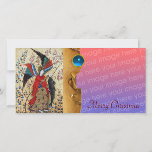 CARTES POUR FÊTES ANNUELLES ARCHANGEL RAPHAEL ET PARCHEMENT DE NOËL AUX POISSO