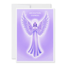 Archangel Zadkiel Noël Violet Et Blanc