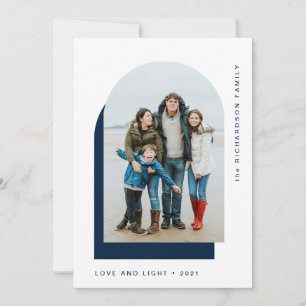 Cartes Pour Fêtes Annuelles Arche Hanoukka simple   Deux photos modernes
