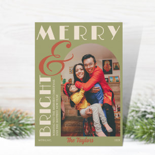 Cartes Pour Fêtes Annuelles Arche photo moderne Retro Grunge Noël