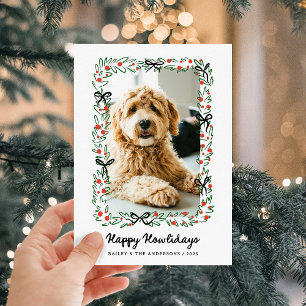 Cartes Pour Fêtes Annuelles Arcs Fantaisistes Joyeux Howlidays de la part du