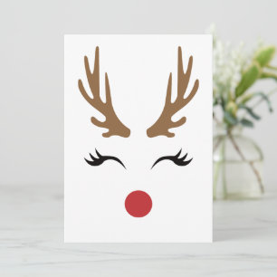 Cartes Pour Fêtes Annuelles Ardoise de Noël de rennes
