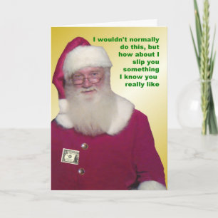 Cartes Pour Fêtes Annuelles Argent de Père Noël inclus