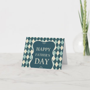 Cartes Pour Fêtes Annuelles Argyle Joyeuse Fête des Pères