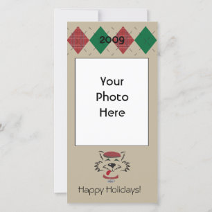 Cartes Pour Fêtes Annuelles Argyle Scottie Photo card