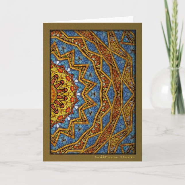 Cartes Pour Fêtes Annuelles Arizona Mandala (Devant)