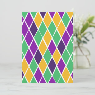 Cartes Pour Fêtes Annuelles Arlequin ivre