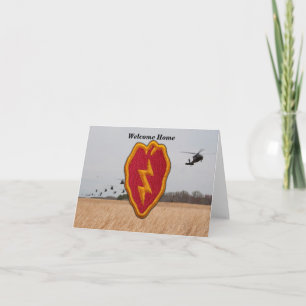 Cartes Pour Fêtes Annuelles armée 25e division d'infanterie anciens combattant