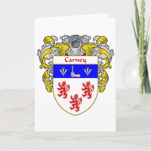 Cartes Pour Fêtes Annuelles Armoiries de Carney (mannequin)
