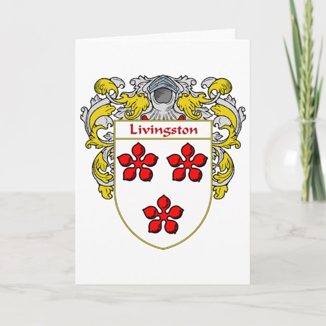 Cartes Pour Fêtes Annuelles Armoiries de Livingston (manteaux) (Devant)