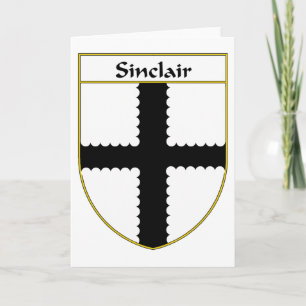 Cartes Pour Fêtes Annuelles Armoiries de Sinclair/crête de famille
