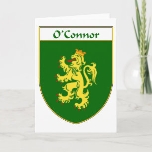 Cartes Pour Fêtes Annuelles Armoiries d'O'Connor/crête de famille