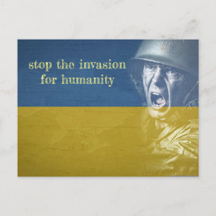 Cartes Pour Fêtes Annuelles Arrêter l'invasion de l'ukraine