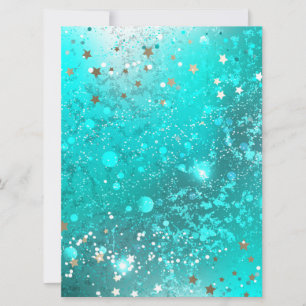 Cartes Pour Fêtes Annuelles Arrière - plan à huile Turquoise de la menthe