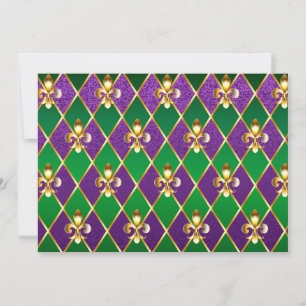 Cartes Pour Fêtes Annuelles Arrière - plan de bijoux Mardi Gras