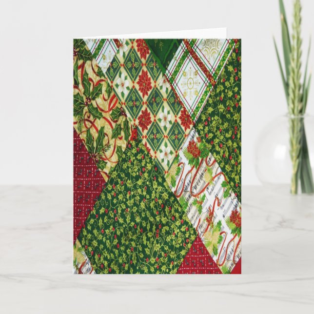 Cartes Pour Fêtes Annuelles Arrière - plan de la couette de Noël (Devant)