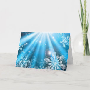 Cartes Pour Fêtes Annuelles Arrière - plan des flocons de neige de Noël
