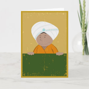Cartes Pour Fêtes Annuelles Arrière - plan indien grunge de bande dessinée