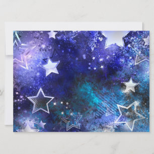 Cartes Pour Fêtes Annuelles Arrière - plan spatial avec étoiles