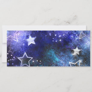 Cartes Pour Fêtes Annuelles Arrière - plan spatial avec étoiles