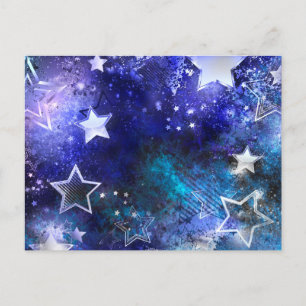 Cartes Pour Fêtes Annuelles Arrière - plan spatial avec étoiles