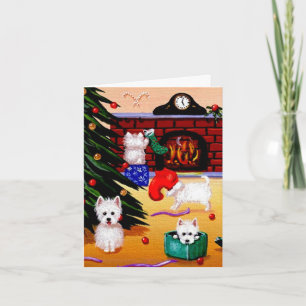 Cartes Pour Fêtes Annuelles Art chrétien drôle Creationarts de Noël de Westie