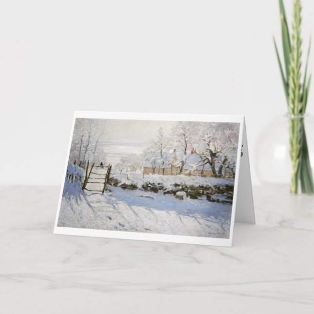 Cartes Pour Fêtes Annuelles Art classique Monet (Devant)
