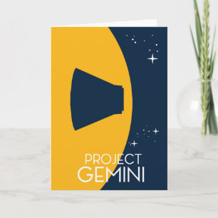 Cartes Pour Fêtes Annuelles Art de l'espace du projet Gemini