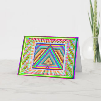 Cartes Pour Fêtes Annuelles Art de mandala de triangle - HappyBirthday