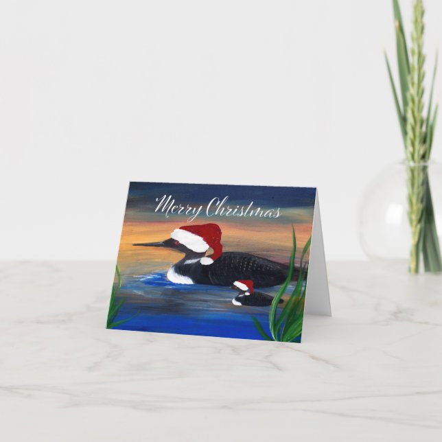 Cartes Pour Fêtes Annuelles art de Noël Santa fou (Devant)