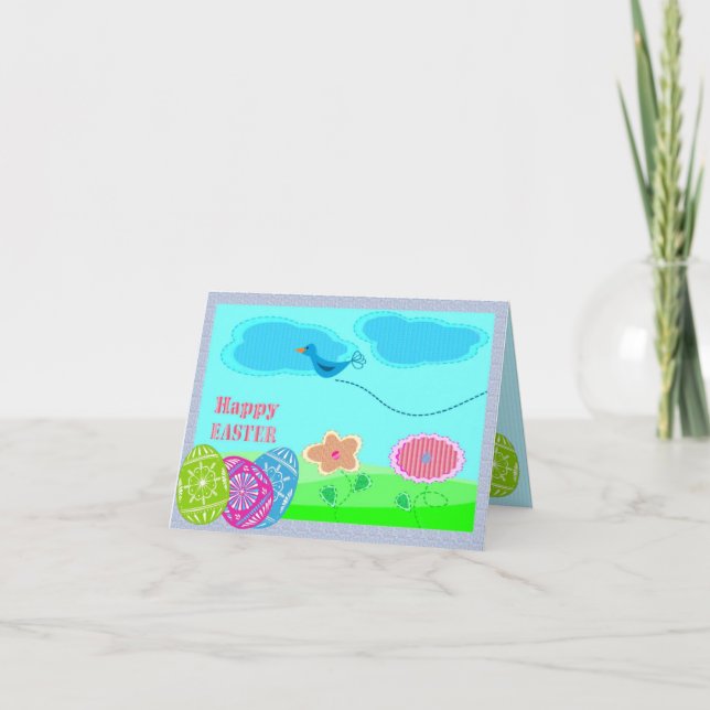Cartes Pour Fêtes Annuelles Art de Pâques (Devant)