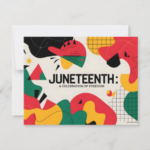 Cartes Pour Fêtes Annuelles Art moderne de la célébration de la liberté Abstra