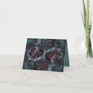 Cartes Pour Fêtes Annuelles Art musical de fractale de vacances