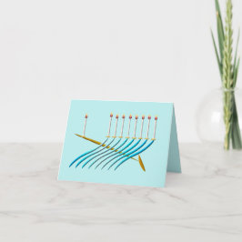 Cartes Pour Fêtes Annuelles Art numérique Chanukah Menorah (Chanukiah)