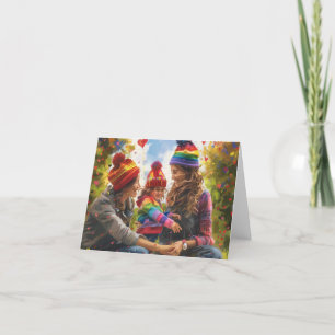 Cartes Pour Fêtes Annuelles Art numérique de deux mamans