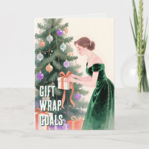 Cartes Pour Fêtes Annuelles Art peinte de fil Cadeaux de Noël spirituels
