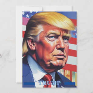 Cartes Pour Fêtes Annuelles Art Pop Donald Trump