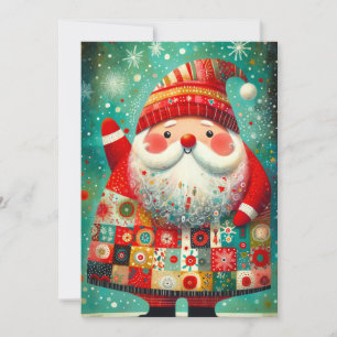 Cartes Pour Fêtes Annuelles Art populaire Père Noël